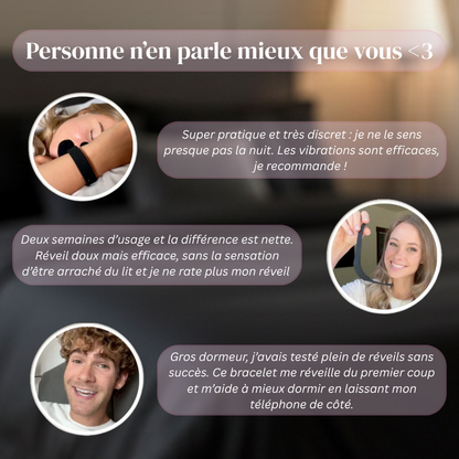 Bracelet Réveil Vibrant - Rose Edition