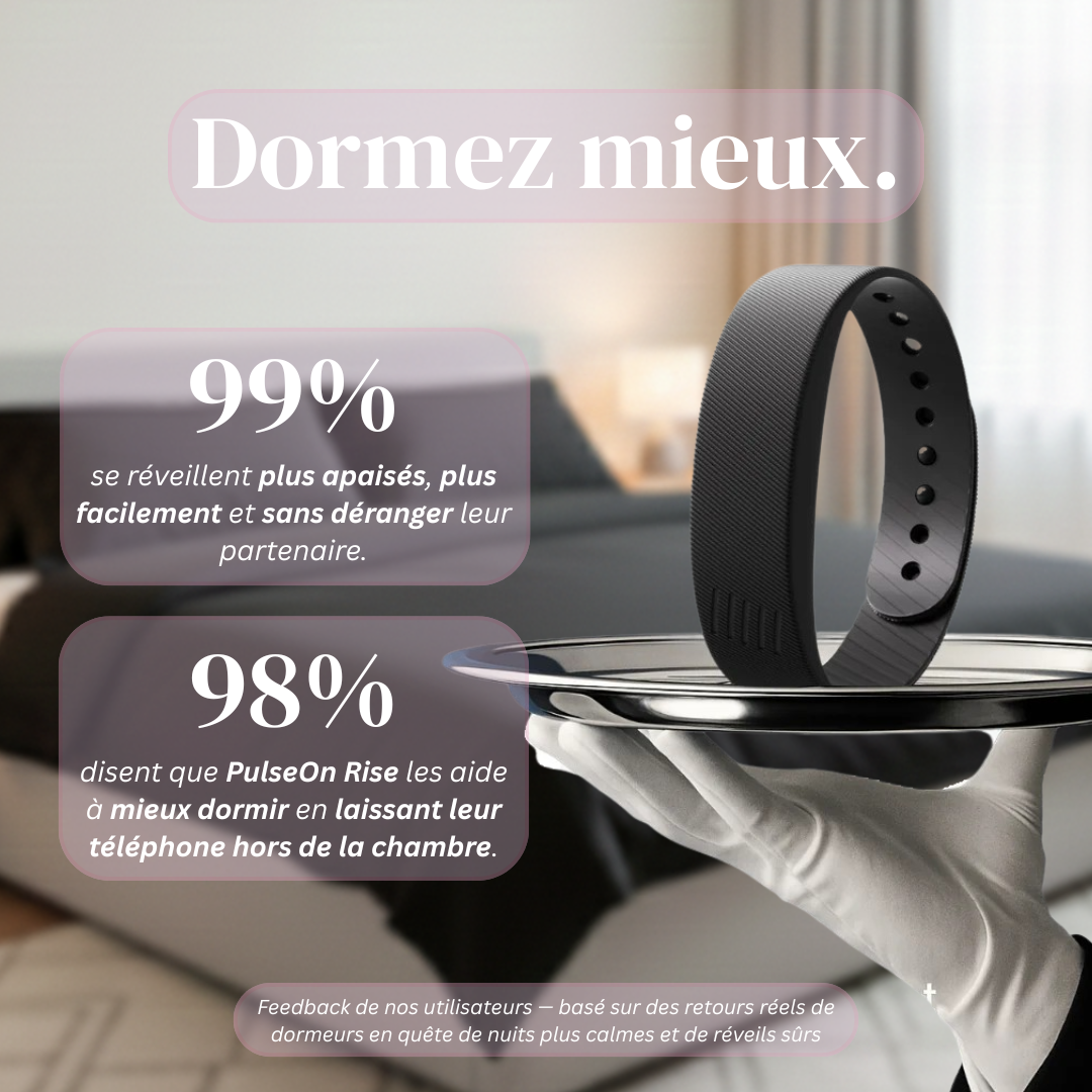 Bracelet Réveil Vibrant - Rose Edition