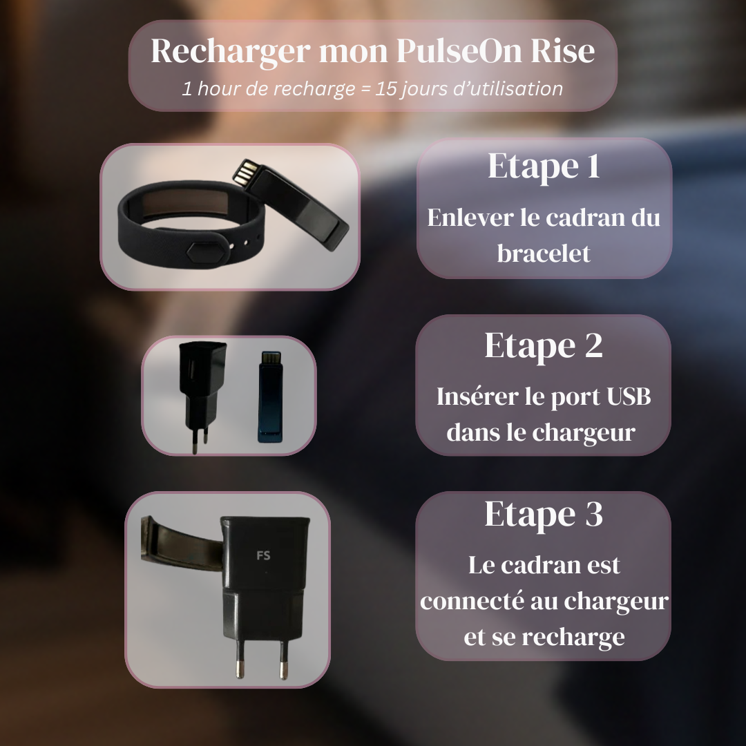 Bracelet Réveil Vibrant - Rose Edition