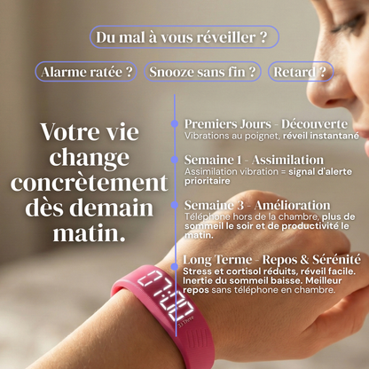 Bracelet Réveil Vibrant
